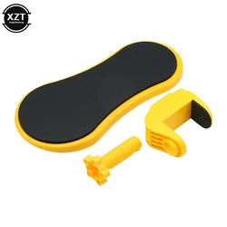 Ergonomic Armrest Support with Built - in Mouse Pad for Desk Comfort (YELLOW)