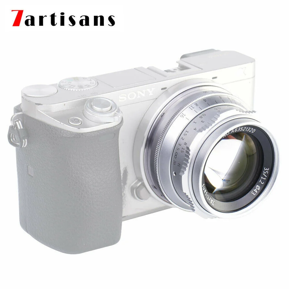 7 ремесленников 35 мм F1.2 Prime объектив для sony E-mount/для Fuji XF APS-C камера ручной беззеркальный объектив с фиксированным фокусом A6500 A6300 X-A1