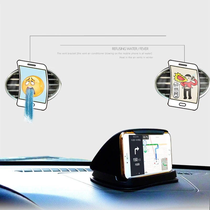Universal Non-slip Silicone Bracket Dashboard Car Phone Holder For Phone Adjustable Mount Holder In Car Mobile Phone Stand