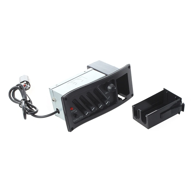 Полный комплект EQ Pre-Amp plus Pickup для акустической гитары 7545R-4 полосы плюс Colume управление, поставляется с батарейным боксом