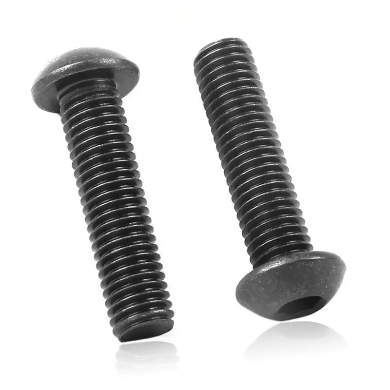 

M5x20mm Button Head Hex Socket Cap Screw Bolt Black 50pcs