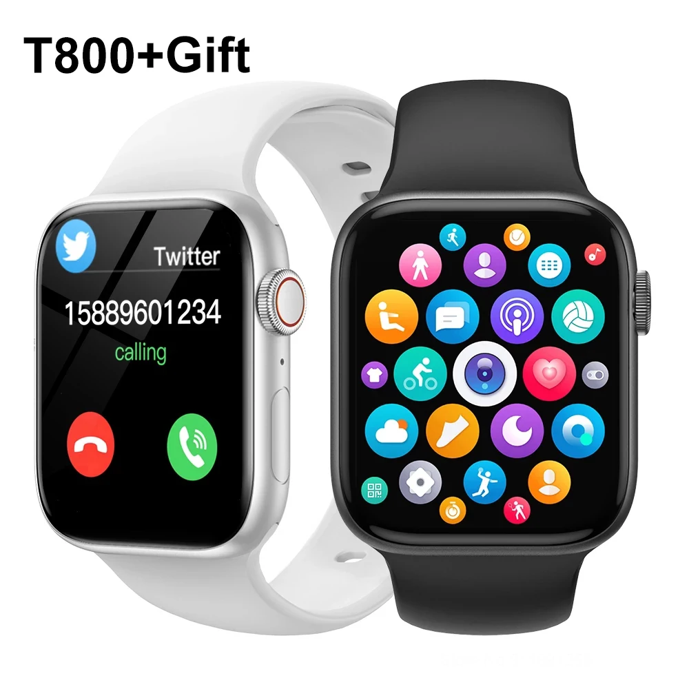 1.72 Inch T800 Smartwatch Smart Watch Man Fitness Watch Bluetooth Electronic Clock Monitor Women's Wristwatch PK IWO W46 W56