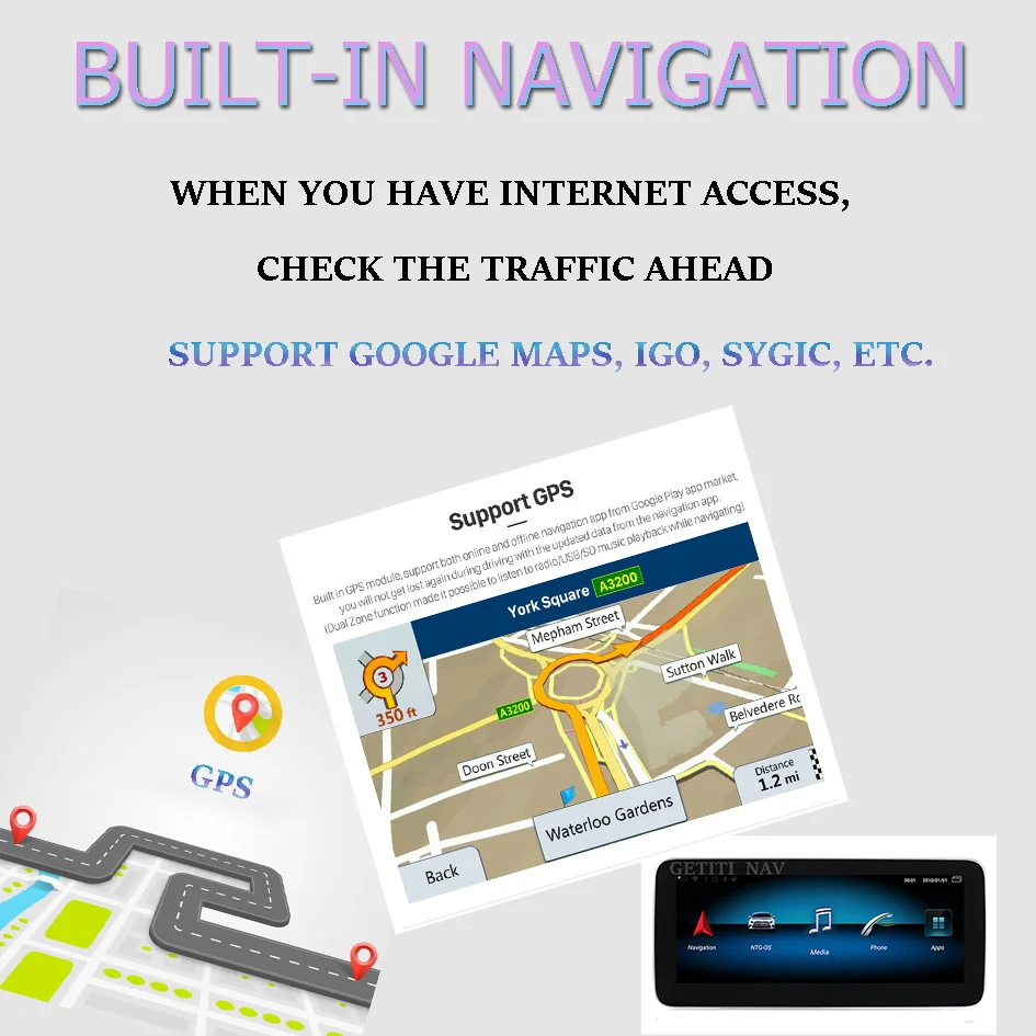 Android 9,0 Автомобильная gps-навигация, радио, стерео для Mercedes benz C Class W204 2008-2010 LTE wifi BT carplay