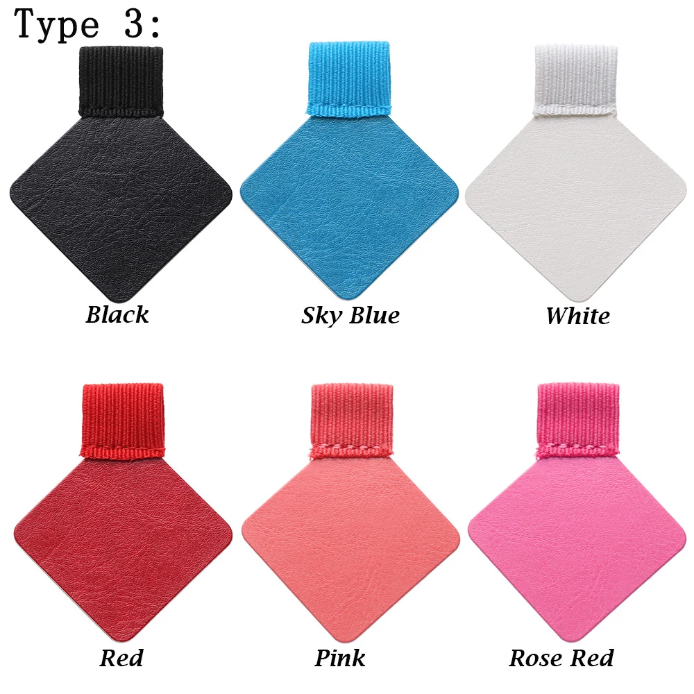 1/4pcs PU Leather Pen Holder Pen Clip Self-adhesive Pencil Elastic Loop for Notebooks Journals Clipboards