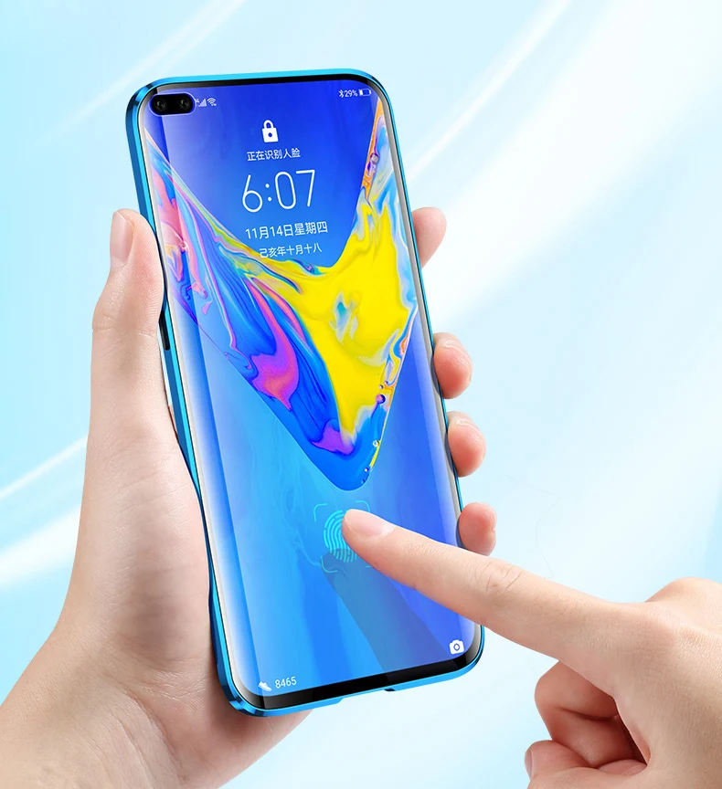 Чехлы с закаленным стеклом для Xiaomi Redmi Note 8 8T чехол и Защита экрана для Xiomi Redmi Note 8 Pro чехол с магнитным металлическим бампером