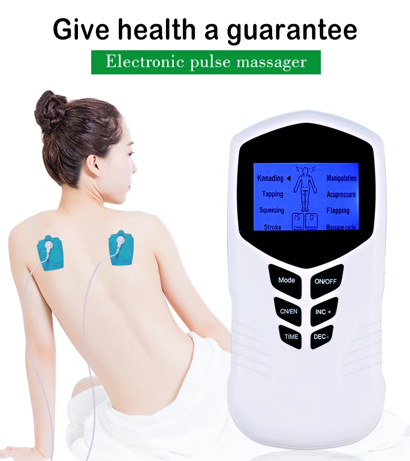 

Electric Smart Electronic Pulse Massager Nerve Muscle Stimulator TENS Acupuncture Low Frequency Physiotherapy HealthCare Machine