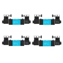 4V220-08 двойной контроль 2 положения 5 способ Соленоидный клапан IP65 воздушный клапан 1.2Mpa IP65 DC/AC PT1/4in