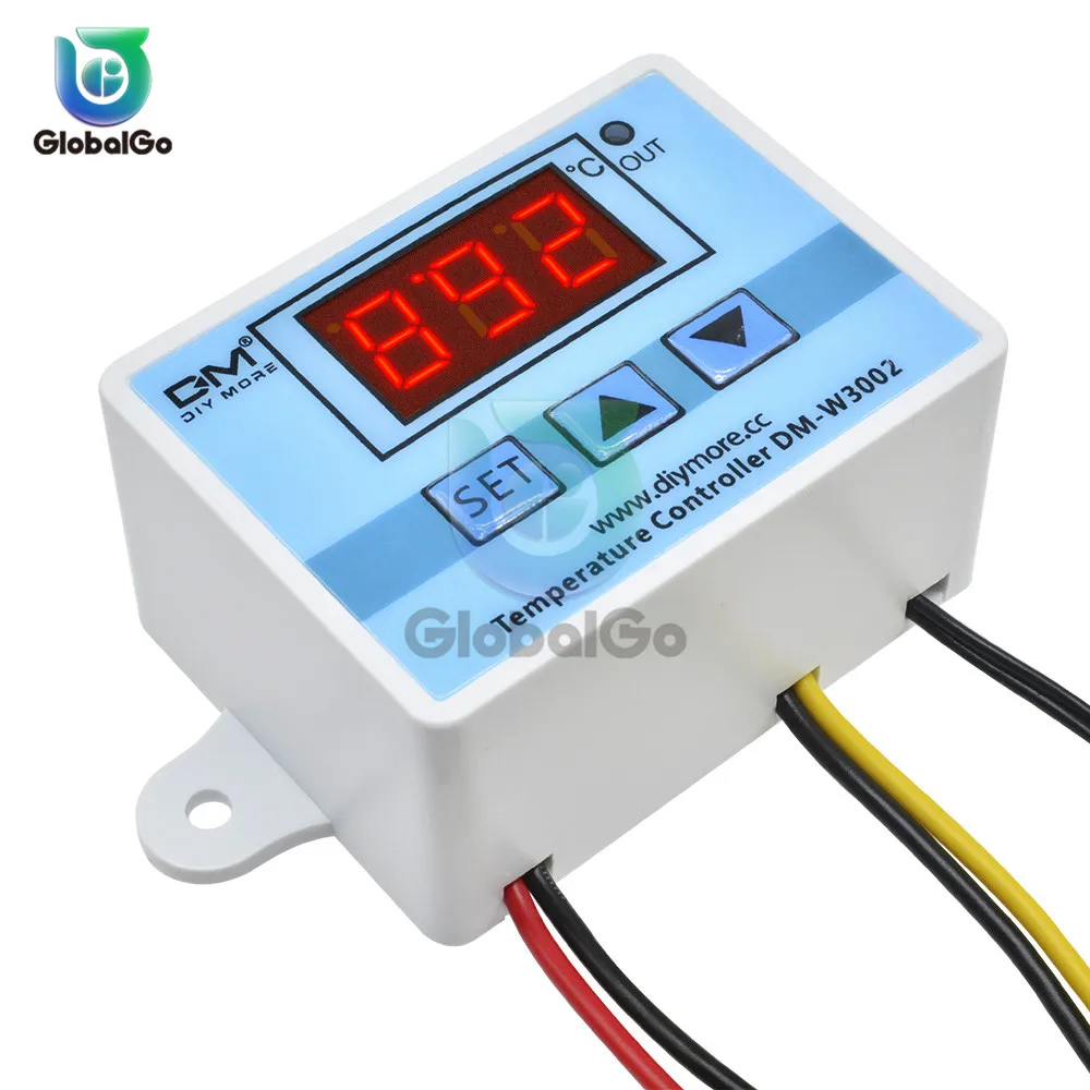 DC 12/24v ac 220v digital led temperatura de tuberías Microcomputer termostato xh-w3002 DC 12/24v ac 220v digital led temperatura de tuberías Microcomputer termostato xh-w3002