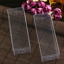 Caja de PVC transparente con forma de almohada para regalos, embalaje de regalo para dulces, decoración de recuerdo de fiesta de boda, 10 unids/lote