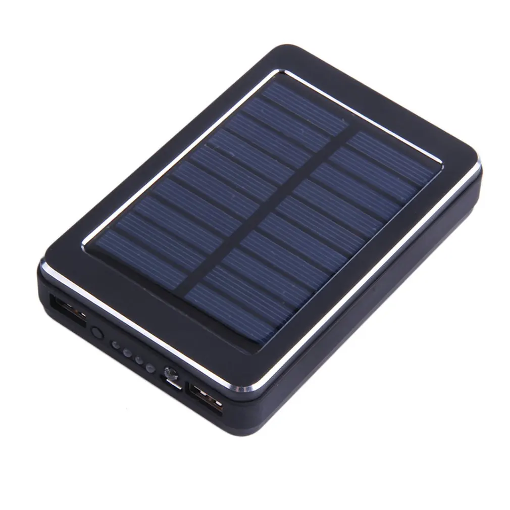 Солнечная панель, двойной USB внешний аккумулятор, аварийное зарядное устройство, 10000 мАч, внешний аккумулятор, изысканно спроектированный, прочный, великолепный