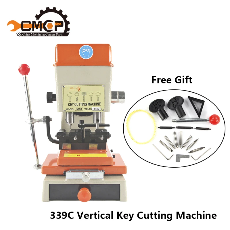 

339C Key Duplicating Machine 110V/220V Vertical Key Cutting Machine For Door And Car Keys Locksmith Tools