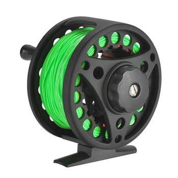 

Fly Fishing Lightweight CNC Reel 2+1BB Large Arbor Machined Aluminum Alloy Fish Reel with Line For Spinning Reel