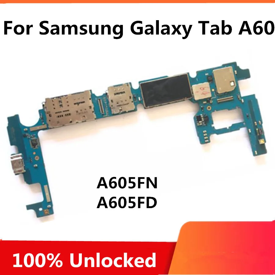 Разблокированный для samsung Galaxy A6 Plus A605GN A605DS с чипами материнская плата с системой Android логическая плата