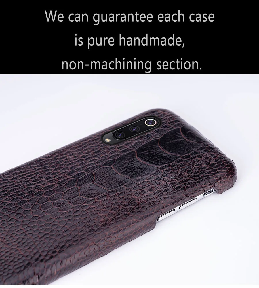 Чехол для телефона для Xiaomi mi 8 9se9T A1 A2 A3 lite Max 2 3 mi x 2s 3 Poco F1 натуральный страусовый кожи для Redmi Note 4 4x 4A 5 6A 7A Pro
