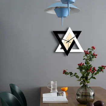 

New Hot 3D Wall Clock Nordic Style Simple Abstract Quartz Clocks Classic DIY Clocks Bedroom Home Decor