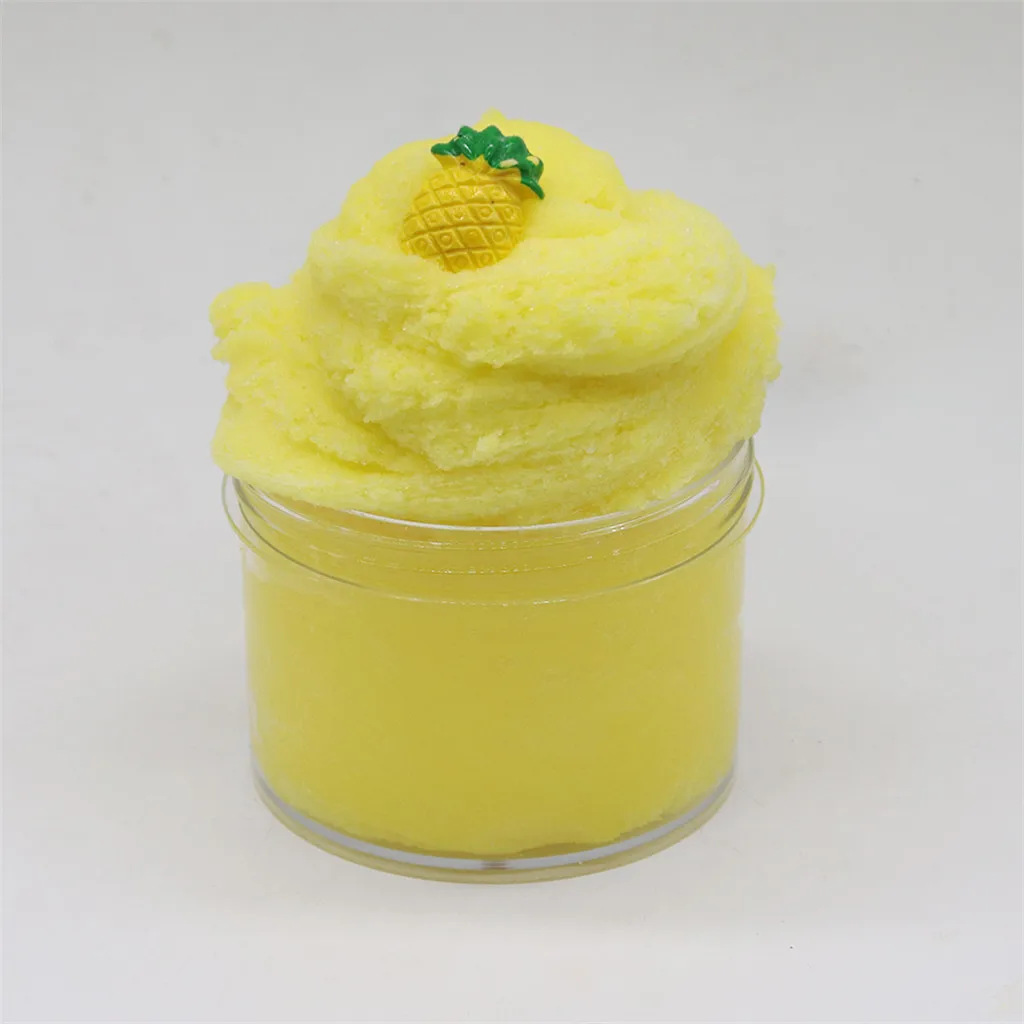 Ананас, шелк, грязь, облако, слизи, цвет, грязь, облако, грязь, шелк, грязь, рисование, грязь, сделай сам, детские забавные игрушки