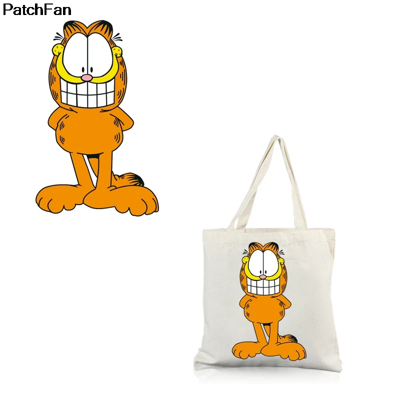 

Patchfan Cartoon Cat Clothes Patches Heat press Transfers Stickers Iron-on Handmade Appliques for Jeans Coats T-shirts A2525