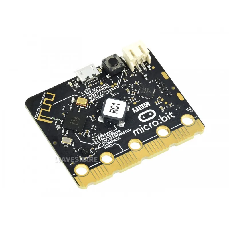 BBC micro:bit V2 Upgraded Processor Built-In Speaker Microphone Touch Sensitive mini development board