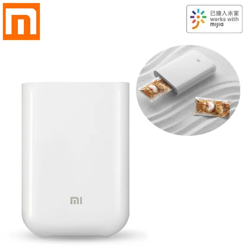 Xiaomi Карманный фотопринтер AI Smart принтер 300 точек/дюйм Мини Портативный AR