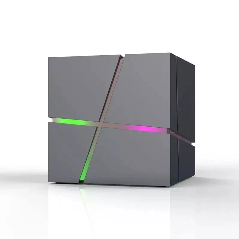 Rubik's cube Bluetooth динамик сабвуфер Мини Портативный семь цветов светильник беспроводной штекер TF карта динамик CC039