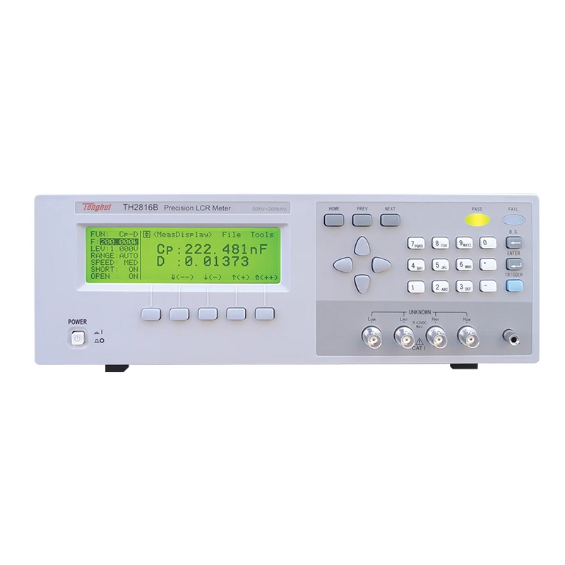 

TH2816B 50Hz~200kHz LCR Tester with 37 Test Frequency