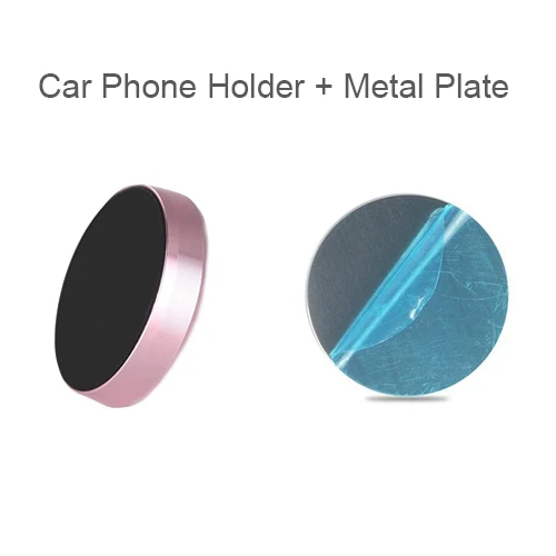 Автомобильный держатель для телефона, металлический магнитный держатель для приборной панели на вентиляционное отверстие, Магнитная подставка для мобильного телефона для IPhone, Xiaomi, huawei, P30, Гравитационный держатель - Цвет: Pink Circular