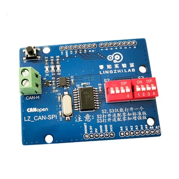 

CAN module expansion board CAN-BUS CAN bus MCP2515-I/SO，SN65HVD230DR CAN transceiver chip TVS diode NUP2105