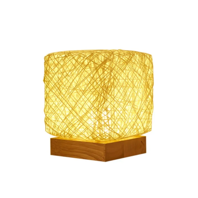 LED Rattan Moon Night Light Household New Creative Table Lamp party Wedding Colorful Lamp Bedroom Study Lighting Home Decoration