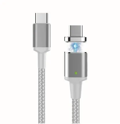 Silver 1,8 м Egeedigi 100 Вт 5A USB 3,1 type C к USB C Магнитный PD кабель для MacBook Pro Быстрая зарядка 4,0 для samsung S10 Xiaomi Redmi - Цвет: Silver