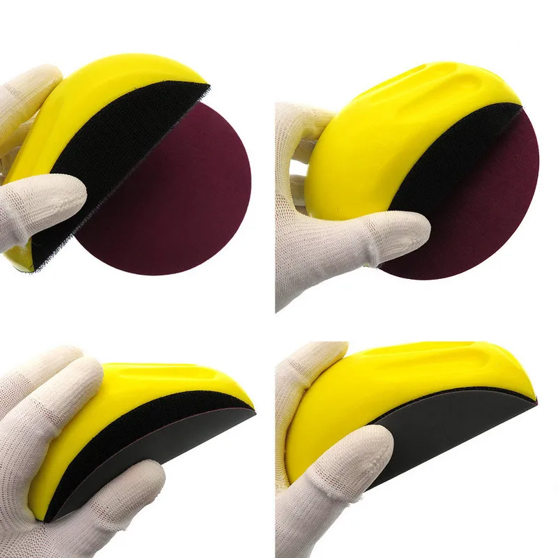 1 Pc Sanding Disc Holder Sandpaper Backing Polishing Pad Hand Grinding Block Soft Density Sanding Hand Pad DIY 1 Pc Sanding Disc Holder Sandpaper Backing Polishing Pad Hand Grinding Block Soft Density Sanding Hand Pad DIY