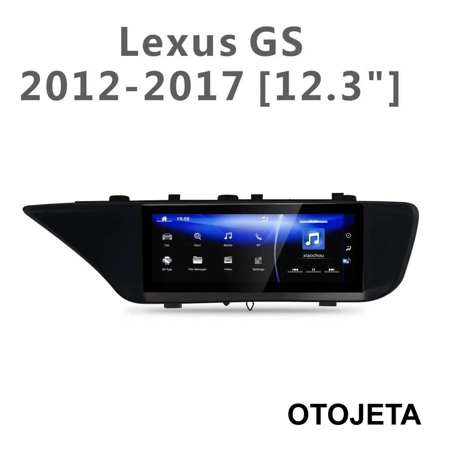 12,3 дюймовый экран радио Смарт Android 9,0 gps для Lexus GS350 GS250 GS400 GS300 GS300H автомобильный bluetooth Мультимедиа Премиум навигация