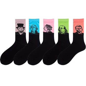 

New men 3d retro art socks cotton Retro Vintage Van Gogh Mural World Famous Painting funny socks