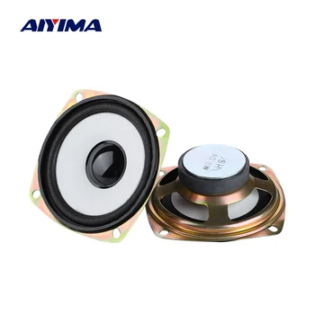 AIYIMA 휴대용 오디오 스피커, DIY 외장 마그네틱 HiFi 풀 레인지 스피커, 경적 스테레오 우퍼 라우드 스피커, 3 인치, 4Ohm, 5W, 2 개