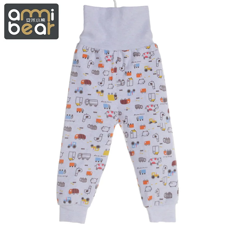 Anmi Bear Infant Bellyband High Waist Pants Autumn Newborns Baby Soft Wool High Waist Pants A7108
