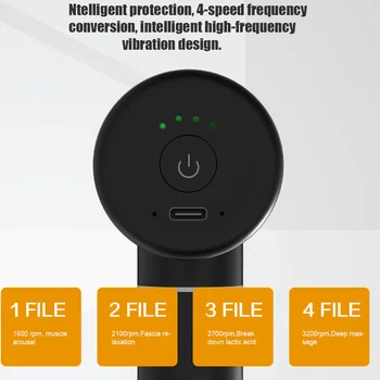 

Handheld Professional Relaxation Mini Portable Sport Therapy Home Fascia Massager Pain Relief Brushless Aluminium Alloy Body