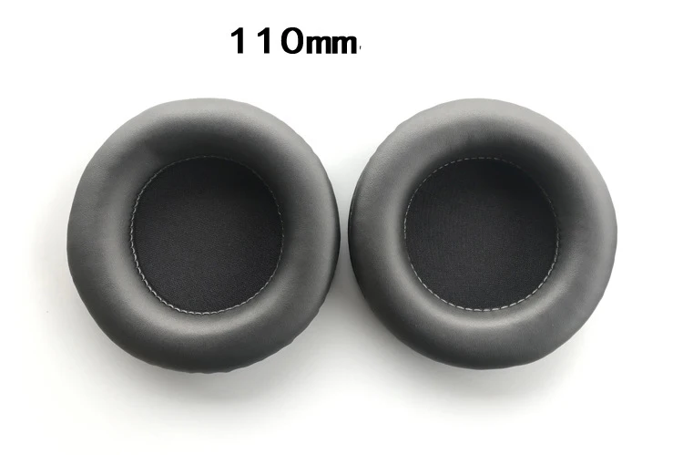 110mm black Мягкие ПУ амбушюры 45 мм-110 мм пены амбушюры 100 мм 110 мм подушки для sony для AKG для Sennheiser для Аш для Philips большие наушники - Цвет: 110mm black