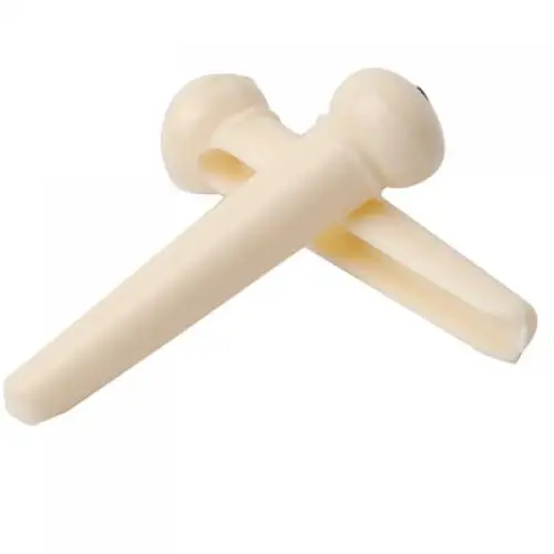 3R3L High Quality Guitar BRIDGE PINS Acoustic Guitar String Pegs Beige