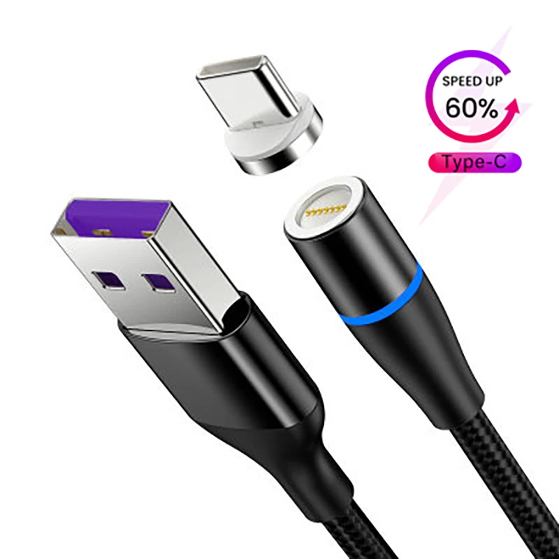 

Magnetic Micro USB Cable For iPhone Samsung Fast Charging Data Wire Cord Magnet Charger USB Type C 1m Mobile Phone Cable
