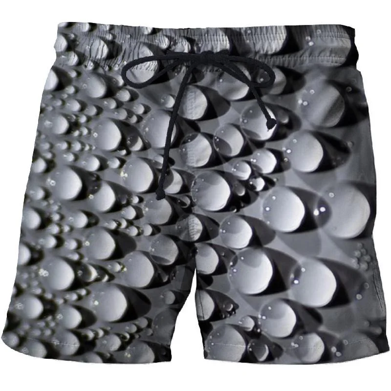 

2021 New summer beer 3D beach shorts Men's resort shorts anime shorts quickly dry brand new Water drops streetwear men clothing