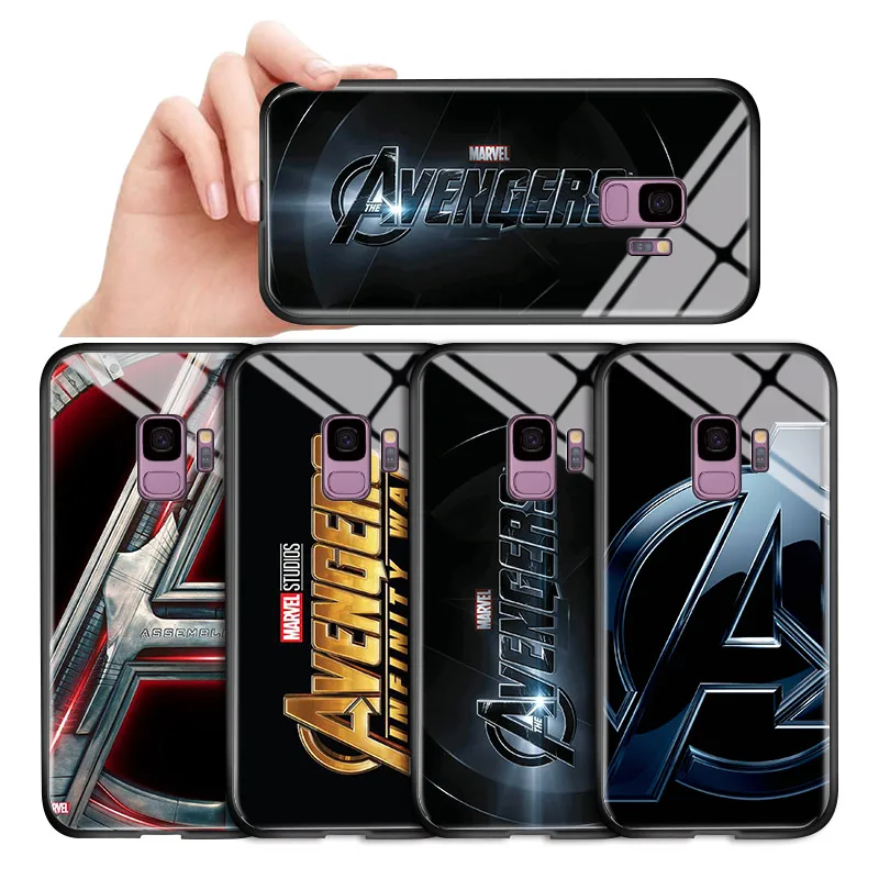 Жесткий чехол Marvel с логотипом мстители и надписью для samsung Galaxy M10 M20 M30 M40 M30S M31 из