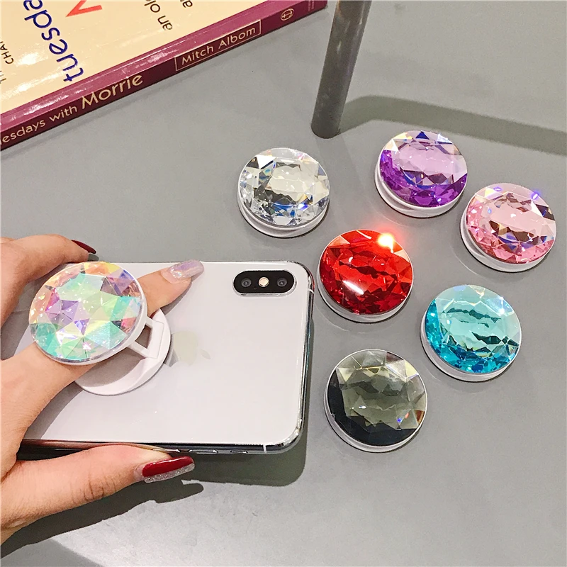 

Colorful mobile phone bracket round design lazy portable phone finger folding bracket handle bracket for all mobile phones