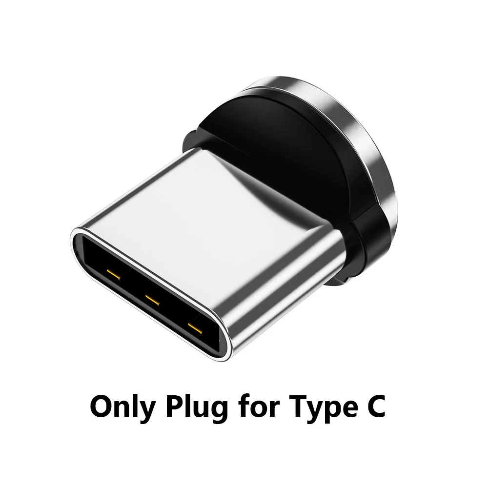 Магнитное зарядное устройство ioseaks 2 м Micro usb type C кабель для samsung iPhone 6 7 XS Max Android мобильный телефон Быстрая зарядка USB C шнур - Цвет: Only Type C Plug