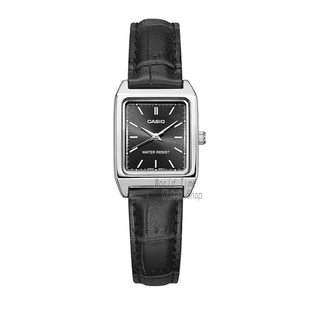 LTPV007L1E-1 Casio Watch Часы женские роскошные брендовые аналоговые Кожаные квадратные циферблат женские наручные часы женские кварцевые наручные часы Mulher LTP-V007 - Цвет: LTPV007L1E-1