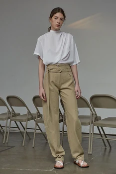 

2020 Spring Women Autumn Pants Ankle Pants Female Slim Drape Casual Pants Comfortable Trousers