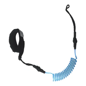 

Surfing Safe Surfboard Coiled Ankle Canoe Elastic Strap Stand Up Leg Rope Raft Traction Foot Kayak Accessory Paddle Leash