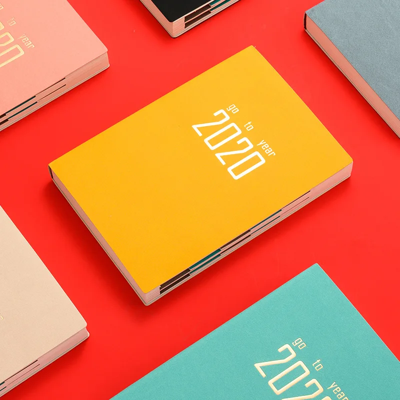 

Notebook Agenda Calendario 2020 A5 Diary Planner PU Leather To Do List Organizador Office School Biuro Schedule Stationary