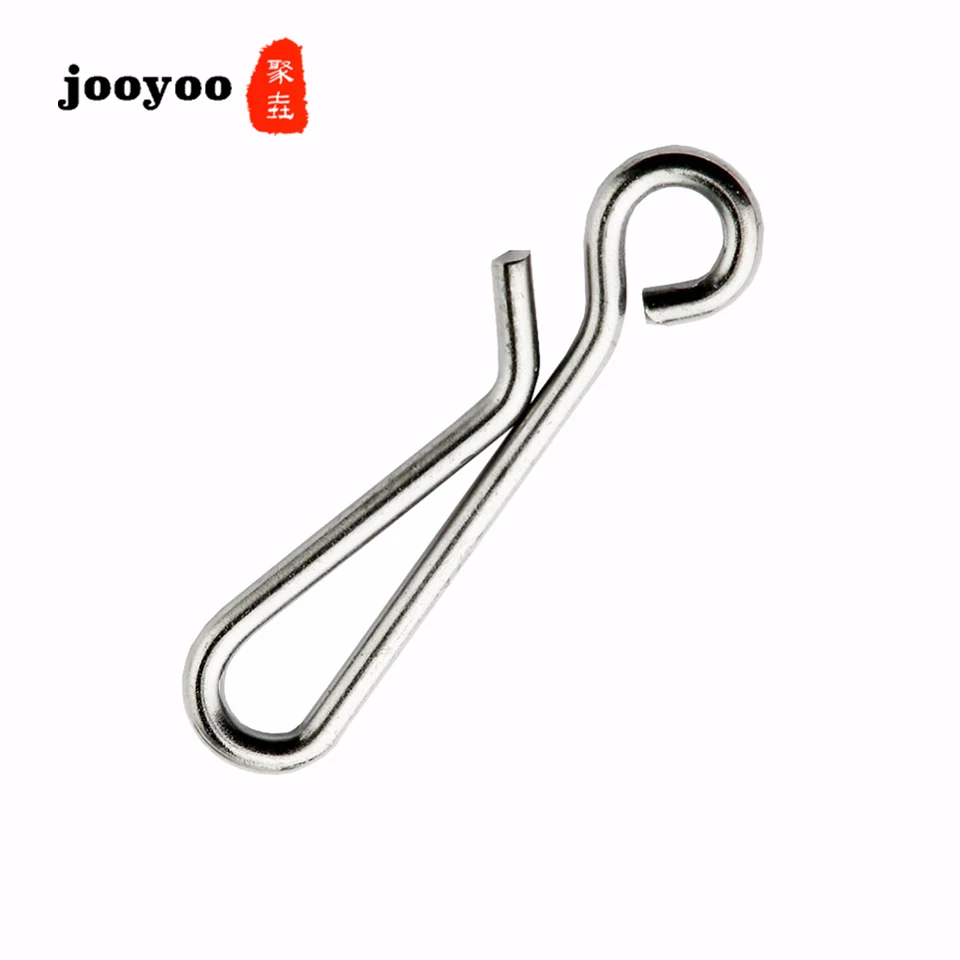 

jooyoo 10PCS Fast Fishing Swivel Snap Clips Stainless Steel Hanging Quick Lock Hook Lure Link Hanging Snap Shipping Tool