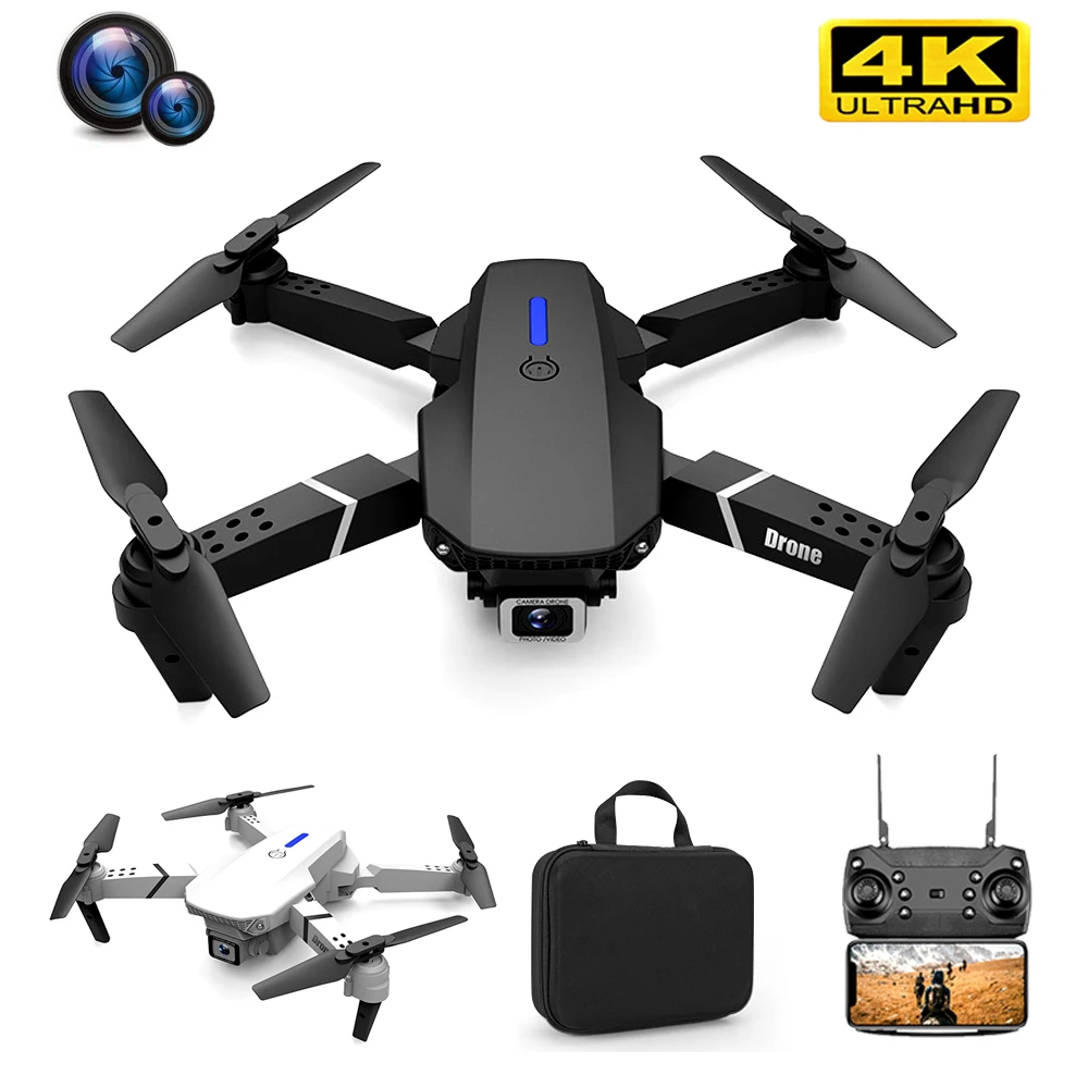 Мини Дрон 4K профессиональный HD FPV RC Квадрокоптер с камерой НЛО летающие игрушки