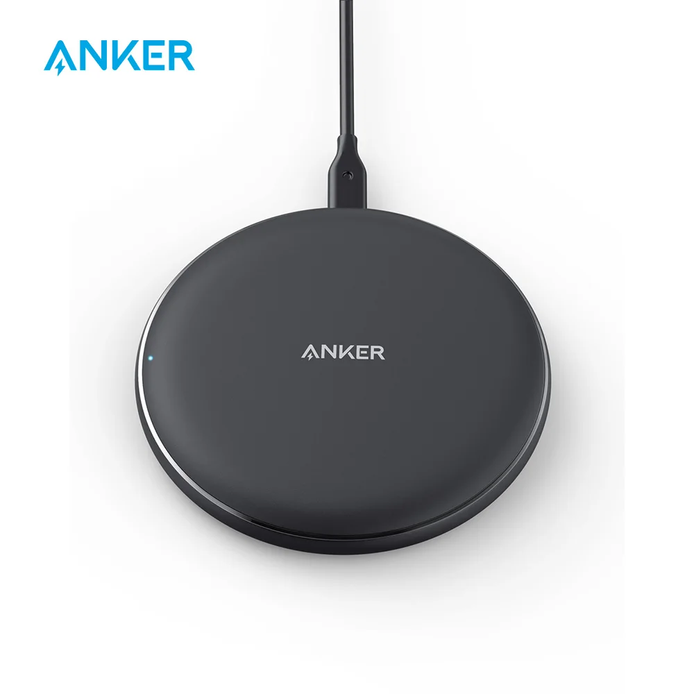 Skup Anker 10 W ładowarka bezprzewodowa Qi certyfikat bezprzewodowa podstawka ładująca dla iPhone Xs Max XR XS X 8 8 Plus Galaxy S9 S9 + S8 S8 + uwaga 9 itp