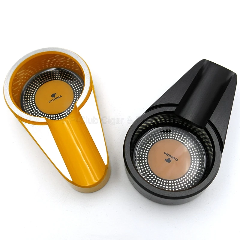 COHIBA металлическая карманная пепельница для сигар портативная дорожная пепельница для сигарет открытый автомобильный Пепельница держатель для сигар